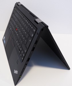 Lift and lock keyboard in action on the X1 Yoga