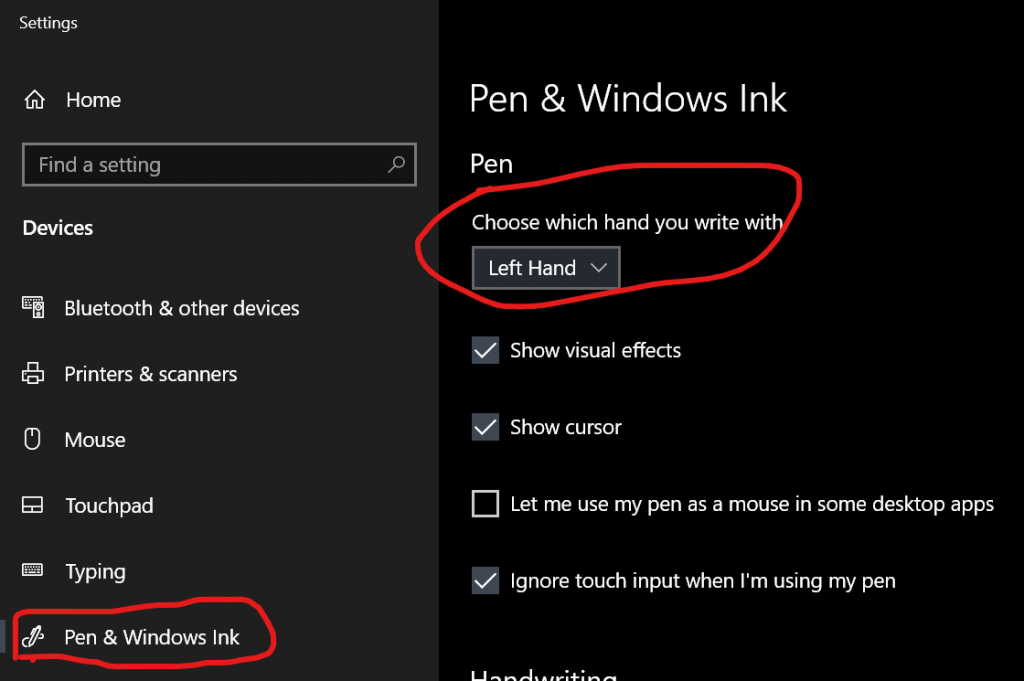 Touchscreen erratic behavior when using pen input - Are you left handed? - LenardGunda.com