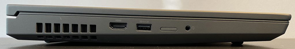 ThinkPad P15 Gen 1 - Left side