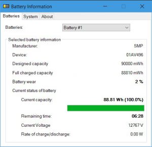 BatteryInfo screenshot
