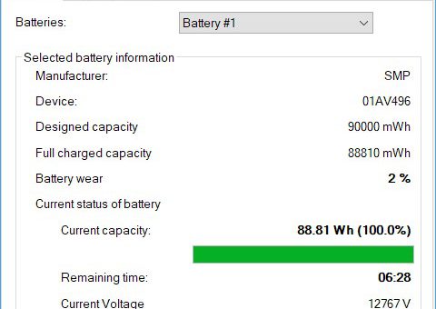 BatteryInfo screenshot